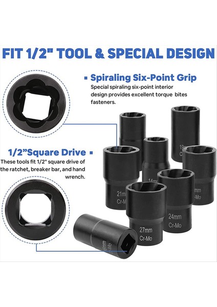 9 Adet Somun Somun Çıkarıcı Hasarlı Eksik Vidalı Somun Çıkarıcı Kırık Tel Çıkarıcı (Yurt Dışından) fırsatları