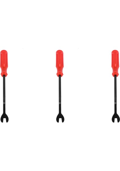 3x Araba Kapı Iç Döşeme Klipsi Panel Döşeme Bağlayıcı Kipi Çıkartma Aracı Tornavida Tırnak Çekme 6 Inç Kırmızı (Yurt Dışından)