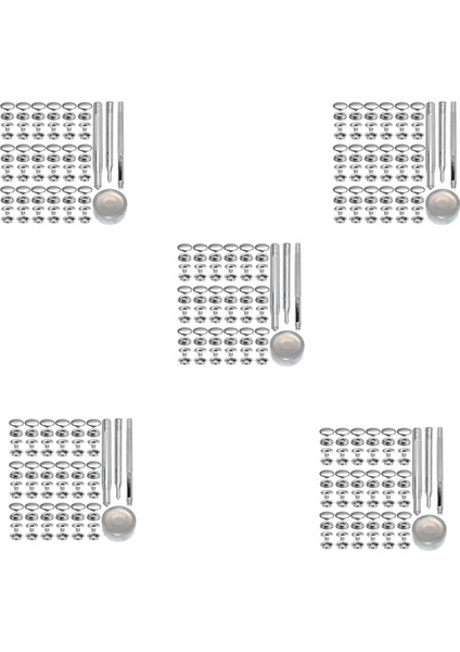 360PCS 15MM Paslanmaz Çelik Bağlantı Elemanı Snap Press Saplama Düğmesi Deniz Botu Tuval Için Yumruklama Seti Alet Kiti Gümüş (Yurt Dışından)