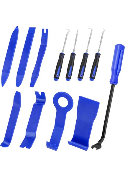 12PCS Otomatik Trim Kaldırma Aracı Seti Pry Araçları Kiti Kapı Paneli Çıkarma Aracı Bağlantı Müdürü Çıkartma Otomotiv Kanca Seti (Yurt Dışından)