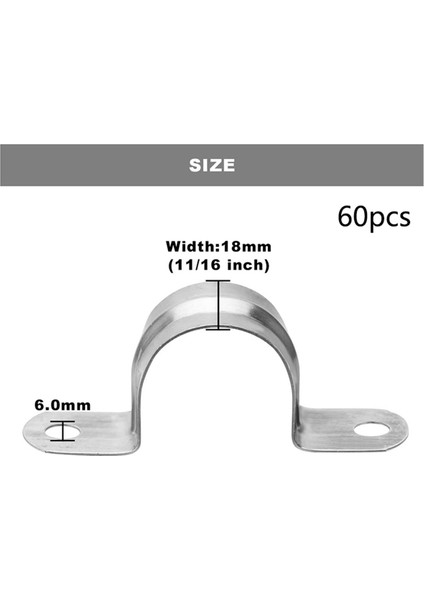 60 Paket M25 (1 Inç) Paslanmaz Çelik Rijit Boru Kayışı (Yurt Dışından) modelleri