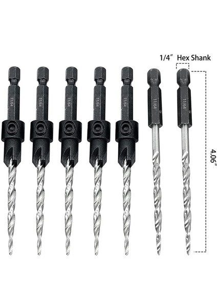 5pcs Ahşap Counkink Matkap Bit Seti 2 Adet Sayaç Platin Yerine Yedekleme Konik Matkap Ucu Delme Pilot Deliği (Yurt Dışından) fırsatları