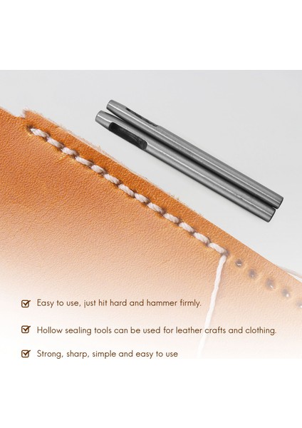 10 Adet Deri Delik Yumruk Kesici Içi Boş Yumurta Deri Aletler Için Yumuşak Malzeme Için Çalışma 0 5-5 mm (Yurt Dışından) modelleri