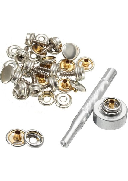 Bağlantı Elemanları Kiti Paslanmaz Çelik Vidalı Çıtçıt Düğmesi Yedek Tuş Seri Çivisi Seti Tekne Kapakları Çadırlar (Yurt Dışından) indirimleri