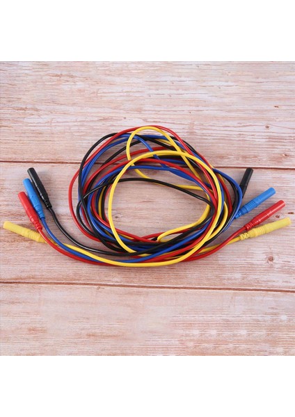 TL320 Uzunluk 2 0 Metre Yüksek Kaliteli 13AWG Esnek Silikon Test Kurşunları 4 mm Düz Fiş Her Iki Uçta (Yurt Dışından) indirimleri