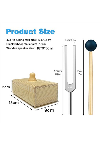 4x 432 Hz Rezonans Kutusu ile Ayar Çatal Ses Iyileştirme Ayar Çatal Rezonans Öğretimi Işitme Testleri Meditasyon Için (Yurt Dışından) fırsatları