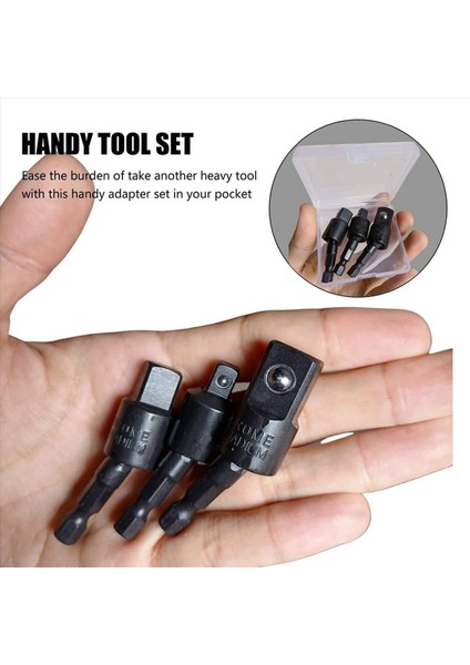 6pc Wobble Soket Adaptörleri Evrensel Döner Soket Seti 1/4 Inç Hex Saf - 1/4 3/8 1/2 Kare Soket Sürücüleri (Yurt Dışından) indirimleri