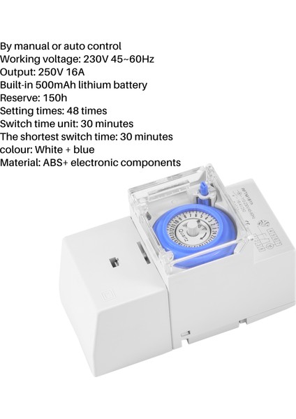 SUL181H Mekanik Zamanlayıcı 24 Saat Zaman Anahtarı Rölesi Elektrik Programlanabilir Zamanlayıcı 24 Saat Dın Demiryolu Zamanlayıcı Anahtarı (Yurt Dışından) fırsatları