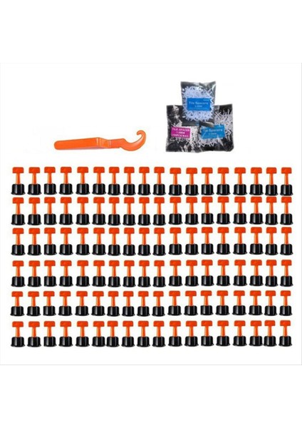 Fayans Tesviye Sistemi Kiti Kiremitler ve Kiremit Ara Aralayıcılar T Şeklinde Ayarlayıcı Duvar Karo Konumlandırma Aracı (Yurt Dışından)