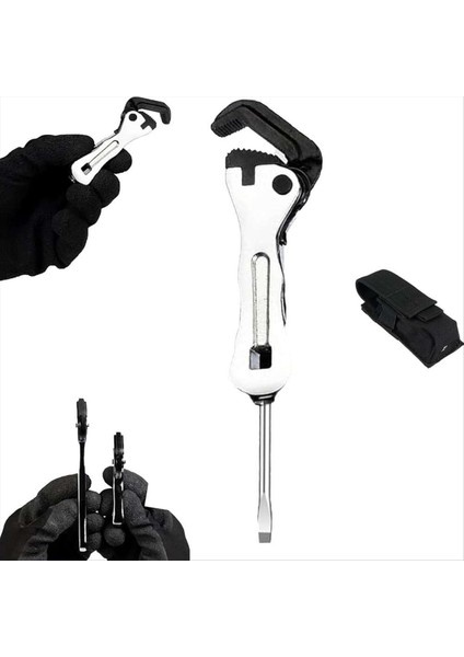 Mini Stubby Mini Stubby Pipe Vise Anahtarı Mini Kendini Ayarlama Anahtarı Boyut 2 Arada 1 Anahtar Aracı Sıkı Alanlar (Yurt Dışından)