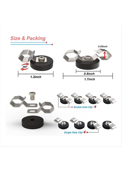 22MM Manyetik Kablo Klipsleri Anti-Çizik Manyetik Kancalar Ağır Hizmet Tipi Kayma Önleyici Kablo Klipsleri Güçlü Mıknatıs Kablosu Tutucusu 8pc (Yurt Dışından) indirimleri