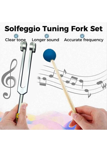 Tuning Fork Seti Otto128Hz Çakra Ses Terapisi Vücut Tutma Zihin Ruh Mükemmel Uyum (Yurt Dışından) fiyatları