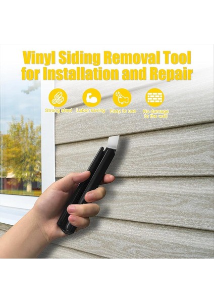 2 Adet Vinil Siding Çıkarma Aracı Çelik Bıçak ve Uzun Saplı Vinil Siding Fermuar Aracı Kurulum ve Çıkarma Aracı (Yurt Dışından) fırsatları