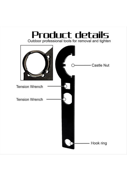 Survival Somun Anahtarı Çok Function Karbon Çelik Anahtarı Kaldırma ve Kurulum Için Siyah (Yurt Dışından) indirimleri