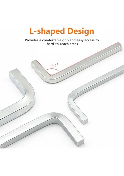 7pcs Kare Kafa Anahtarı Seti L Şekilli Kare Kit Krom Krom Vanadyum Çelik Kare Kafa Tornavida 3-10MM (Yurt Dışından) fırsatları
