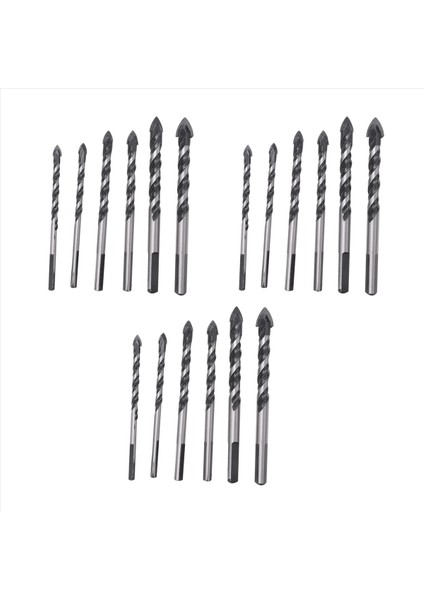 Fayans Beton Tuğla Cam Plastik ve Ahşap Tungsten Karbür Tuğla Duvarı Için 15 Adet Çok Malzemeli Matkap Ucu (Yurt Dışından)