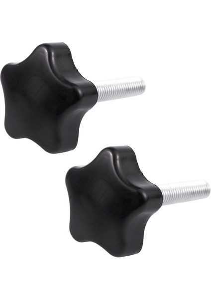 2x M8 x 40MM Vidalar Yıldız Kafa Kafası Vida Kelepçesi Koyu Siyah (Yurt Dışından)