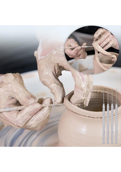 20 Adet Seramik Iğne Kil Iğne Aletleri Paslanmaz Çelik Heykel Polimer Kil Iğne Seramik Detay Araçları (Yurt Dışından) fırsatları