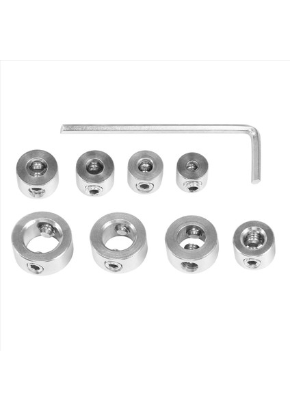 9pcs/set Ahşap Işleme Matkap Durdurucu Konumlandırma Durdurma Halkası Sondaj Derinlik Kontrolör Paslanmaz Çelik Üçlü Bağlantılar (Yurt Dışından) fiyatları