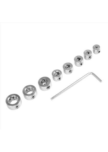 9pcs/set Ahşap Işleme Matkap Durdurucu Konumlandırma Durdurma Halkası Sondaj Derinlik Kontrolör Paslanmaz Çelik Üçlü Bağlantılar (Yurt Dışından) modelleri