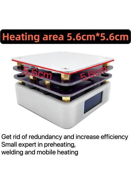 65W Mini Isıtma Masası Smd Ön Isıtma Onarım Istasyonu Pcb Kartı Lehimleme Lehimleme Geri Dönüş Isıtma Tahtası Onarım Aracı (Yurt Dışından) indirimleri