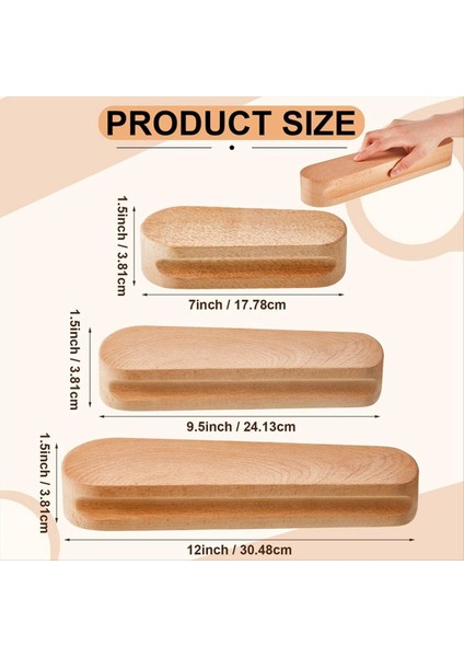 3 Adet Parke Terziler Clapper 7 Inç 9 5 Inç 12 Inç Clapper Dikiş Aracı Buhar Demir Dikiş Dikiş Kapitone (Yurt Dışından) indirimleri