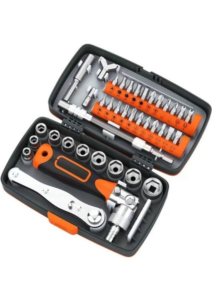 38 1 Arada Cırcır Tornavida Anahtarı Set Ev Makinesi Onarım Düğmesi Çok Yönlü (Yurt Dışından)