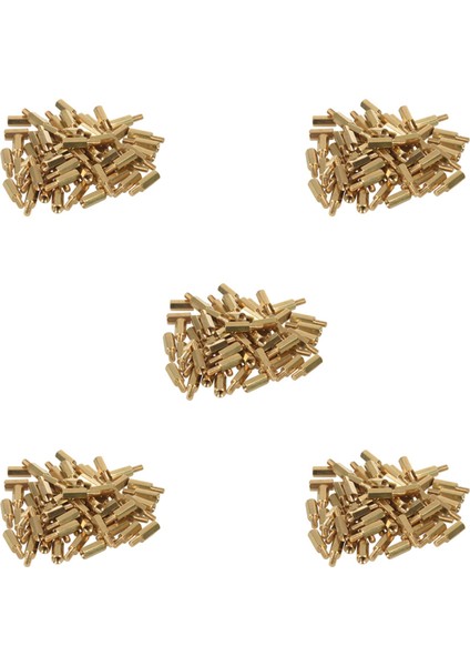 250 Pcs M3 Erkek x M3 Dişi 11MM Uzunluğunda Pirinç Vidalı Iplik Pcb Stand-Off (Yurt Dışından)