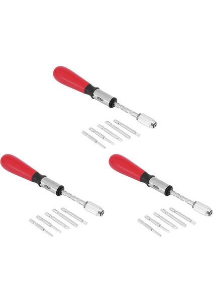 3x 260MM Spiral Vidalı Terozlu El Presleme Cırcırlı Tornavida Yuvalı ve Phillips Tornavida Bitleri (Yurt Dışından)