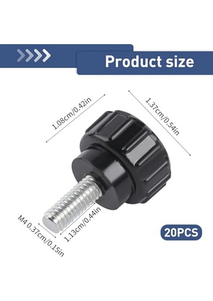 M 4 Dişli Tırtıllı Düğme Vidası 20 Adet M 4 x 10 mm Thumbsscrew Montaj Cıvataları Vidalar Düğümler Tutamak Montaj Montaj Vidaları Kiti (Yurt Dışından) modelleri