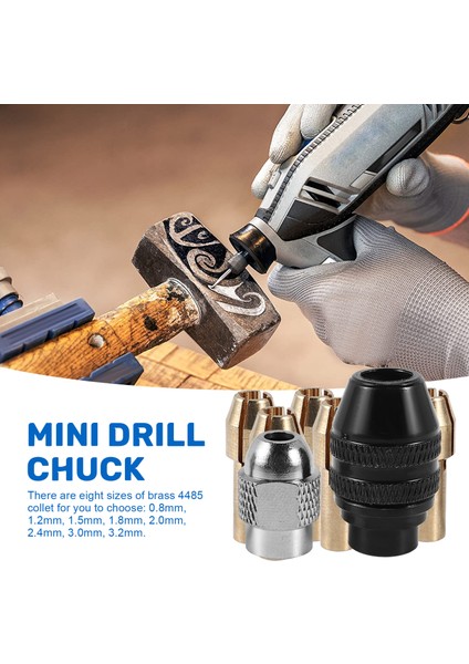 Dremel Için Drill Chuck Collet Seti 1/32INÇ Ila 1/8 Inç Yedek 4486 Yedek Döner Matkap Somunu Seti ile Anahtarsız Bit (Yurt Dışından) fırsatları