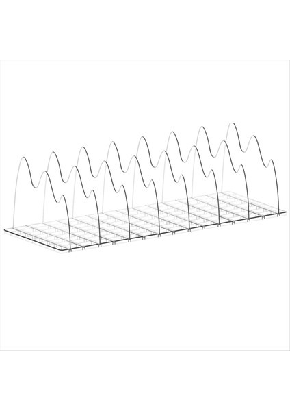 Dolap Için Çanta Organizatörü 8 Adet Ayarlanabilir Net El Çantası Depolama Organizatörü Yatak Odası Ev Ofis Için Raf Bölücüler (Yurt Dışından)