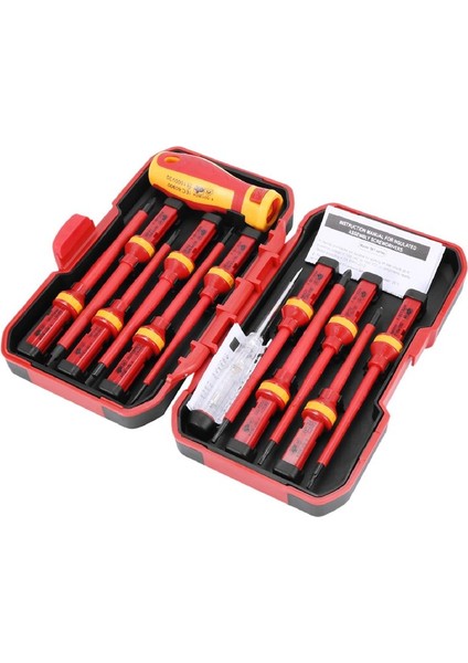 13 Pcs Vde Yalıtımlı Tornavida Seti Cr-V Yüksek Voltaj 1000V Manyetik Phillips Yuvalı Torx Tornavida Dayanıklı El Aletleri (Yurt Dışından)