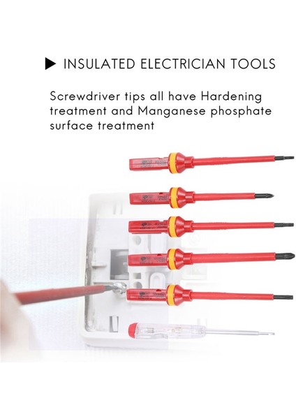 13 Pcs Vde Yalıtımlı Tornavida Seti Cr-V Yüksek Voltaj 1000V Manyetik Phillips Yuvalı Torx Tornavida Dayanıklı El Aletleri (Yurt Dışından) fiyatları
