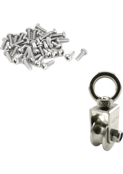 60 Pcs M2 x 4mm Phillips Yuvarlak Kafa Vidaları Cıvata ve 1 Pcs U Tip Döner Kasnak (Yurt Dışından) fiyatları