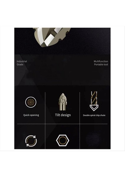 Tüm Seramik Karoların Cam Mermer ve Betonun Kuru Delme Için Dört Kenarlı Yeni Testere Dişi Eksantrik Matkap 4 Adet (Yurt Dışından) fırsatları