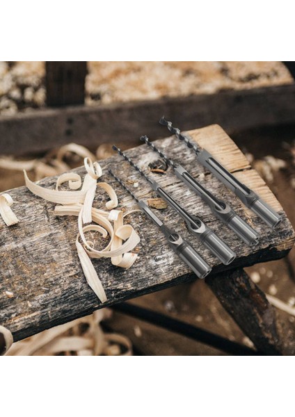 4pcs Ahşap Kare Delik Matkap Bitleri Ahşap Mortezon Kesme Set Set Kesme Bit Kitleri Ahşap Işleme Deliği Testere Setleri Büküm Matkap Diy Mortising Kesme El Engelleri (Yurt Dışından) indirimleri