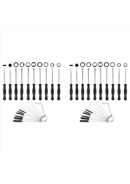 Ortak 2 Döngü Için Karbüratör Temizleme Fırçası Iğnesi ile 20X Karbüratör Ayar Aracı Küçük Motor Yankısı Stihl Poulan (Yurt Dışından)