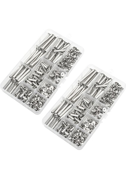 Chicago Vida Bağlama Vidaları Dıy Deri Bookbinding Crafts (240PCS M5) (Yurt Dışından)