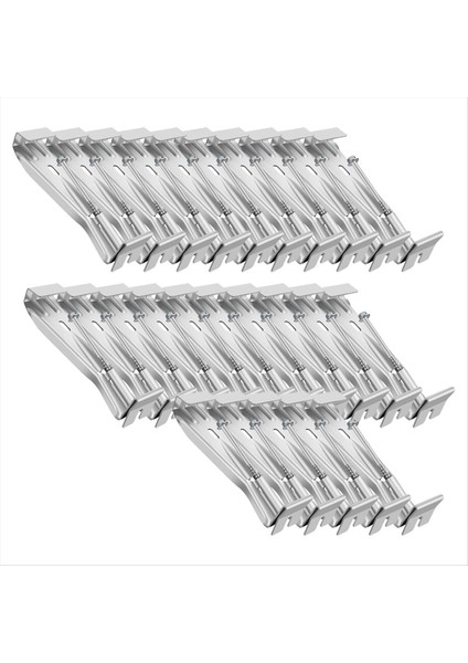 5inç 25 Paket Oluk Askıları Önceden Yazılmış Vida Alüminyum Oluk Braketleri ile Sarkan Yağmur Oluklarını Tamir Etmek Için (Yurt Dışından)