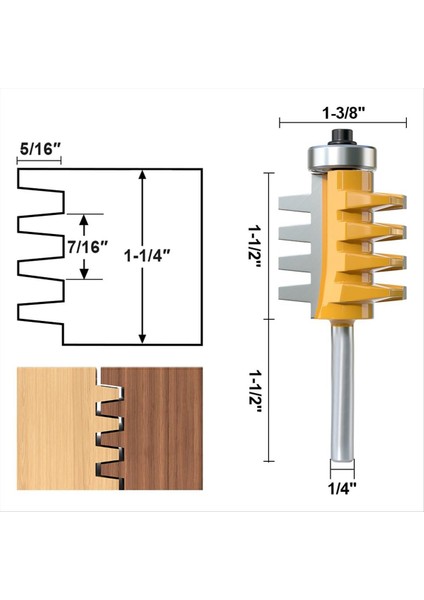 Parmak Eklemi Yönlendirici Biti Ahşap Işleme Için Parmak Tutkal Eklemi Yönlendirici Biti Parmak Eklemi Biti Doğrama Yönlendirici Biti 1/4inch Shank (Yurt Dışından) fiyatları