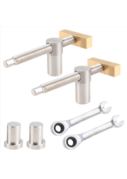 Ahşap Işleme Ayarlanabilir Masaüstü Klipsi 4 Pc 20MM Köpek Delikleri Durdur Klip Kelepçe Fikstür Vise Banklar Doğrama Carpenter Araçları (Yurt Dışından)