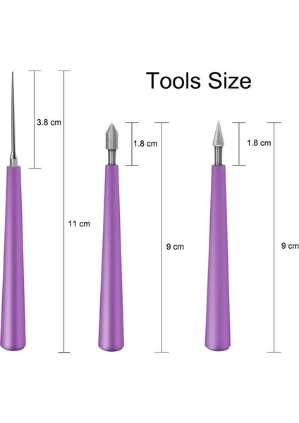 5pcs Boncuk Raybası Seti Elmas Uçlu Boncuk Raybası Boncuk Deliği Büyücü Aracı Cam Plastik Metal Ahşap Boncuklar (Yurt Dışından) fiyatları