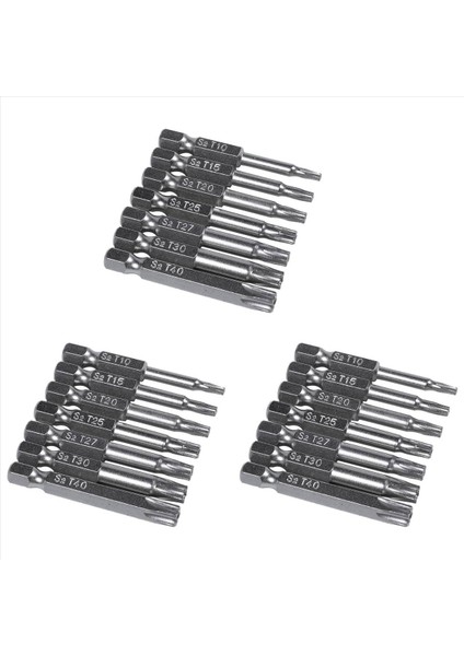 21PCS Set Star Bit Bit Tornavida Matkap Bitleri Vidalı Yayın Manyetik 1/4inch Hex Shank El Aletleri Beş Noktalı Yıldız Delik Deliği (Yurt Dışından)