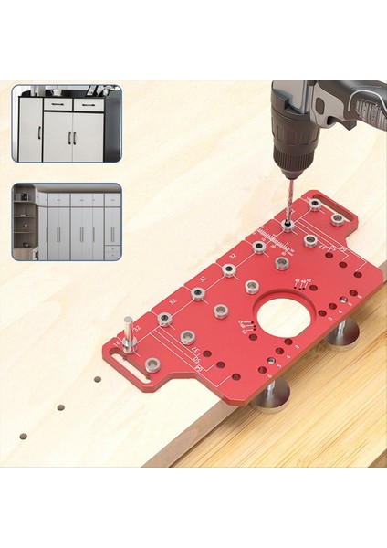 2in1 Kapı Kolu Raf Pimi Sondaj Kılavuzu Jig Ahşap Işleme Menteşe Delme Konumlandırıcı Menteşeli Dolap Kapı Deliği Yumruk Jig A (Yurt Dışından) modelleri