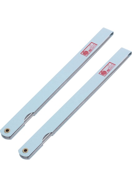 2x 200MM Uzunluğunda 17 Yaprak 0 02MM-1 0mm Boşluk Kalın Ölçüm Feeler Gauge Gage (Yurt Dışından)