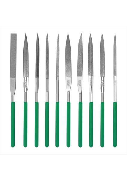 10 Parçalı Elmas Dosya Seti Hassas Iğne Dosya Seti Metal Dosyalama Için Elmas Kaplı Dosyalar Seramik Taş Takı A (Yurt Dışından)