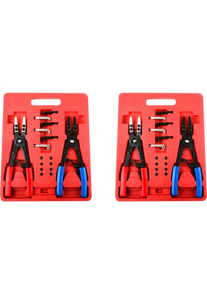 4 Pc 10 Inç Cırcır Tipi Circlip Çoğaltma Kurulumu Snap Ring Pensesi Set (Yurt Dışından)