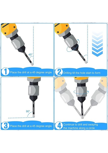 40 Pc 1/4 Kuru Elmas Matkap Bitleri Set Elmas Deliği Soyun Tester Kiti Elmas Çekirdek Matkap Bitleri Seramik Sert Malzemeler 6mm Yuvarlak (Yurt Dışından) indirimleri