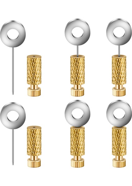 6pcs Dıy Deri El Dikiş Konumu Yer El Aleti Konumlandırma Iğneleri Dikiş Sabit Sütü Leathercraft Aracı (Yurt Dışından) modelleri